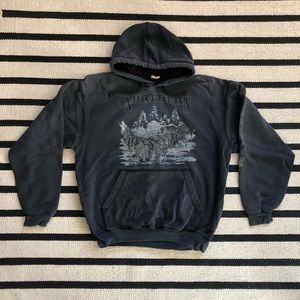 **3 for $20 Bundle** Vintage Pull-Over Wolf Hoodie